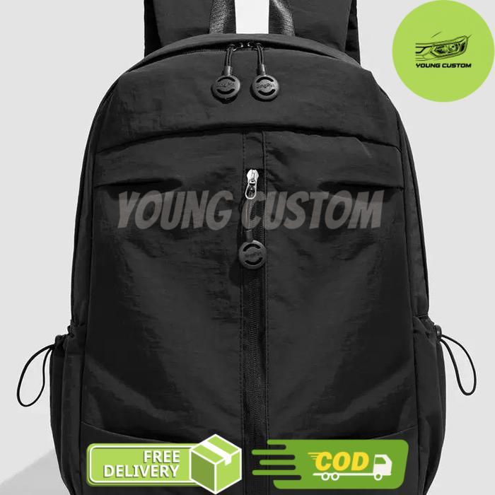 Mores Tas Ransel Pastel Backpack Ella Pria Wanita Parasut Nilon Anti Air Waterproof Tas Laptop Ukura
