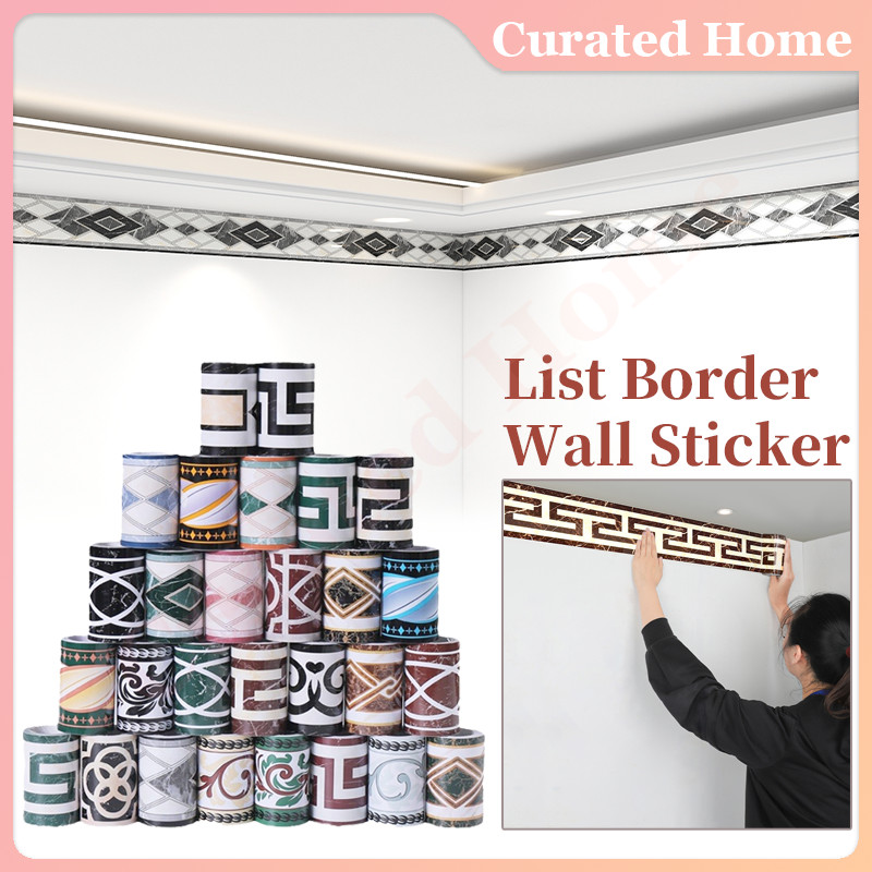 Wallpaper Sticker Border List Tembok / List Wallpaper Dinding 10 Meter / Wallpaper Pvc