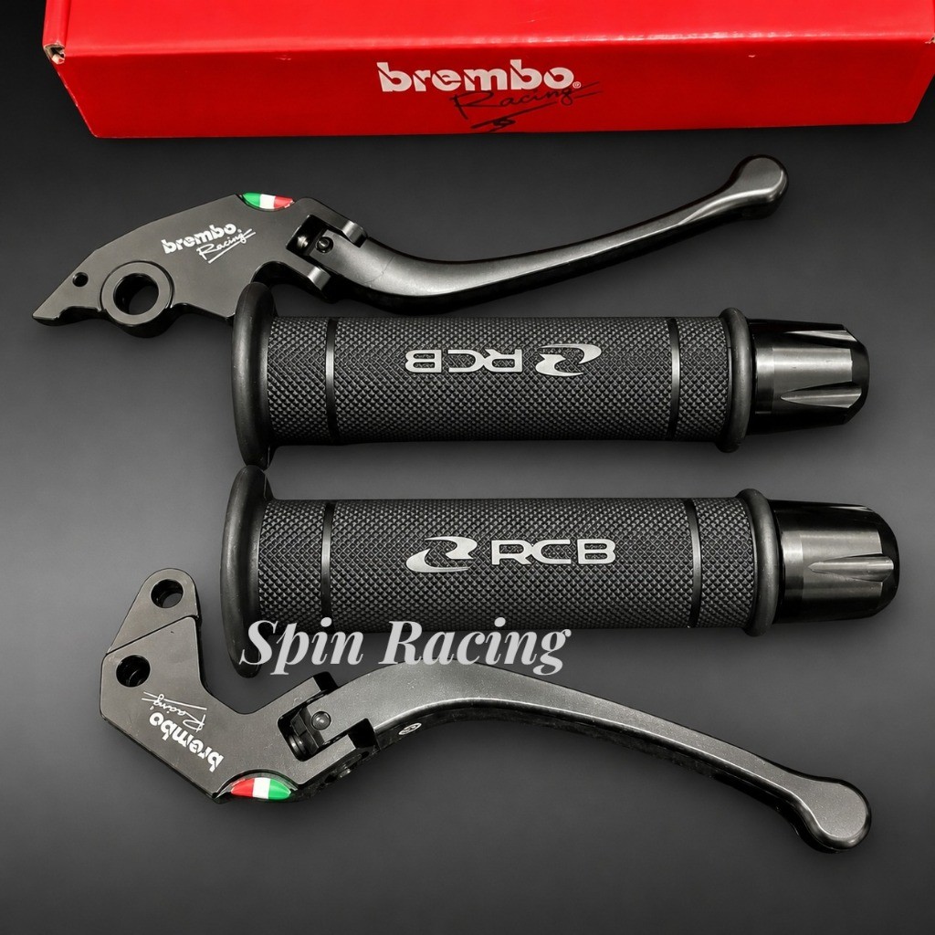 Paket 3in1 Handle Rem Lipat + Handgrip RCB HG55 + jalu stang CNC / Stylo 160 CBS Vario 160 CBS Vario