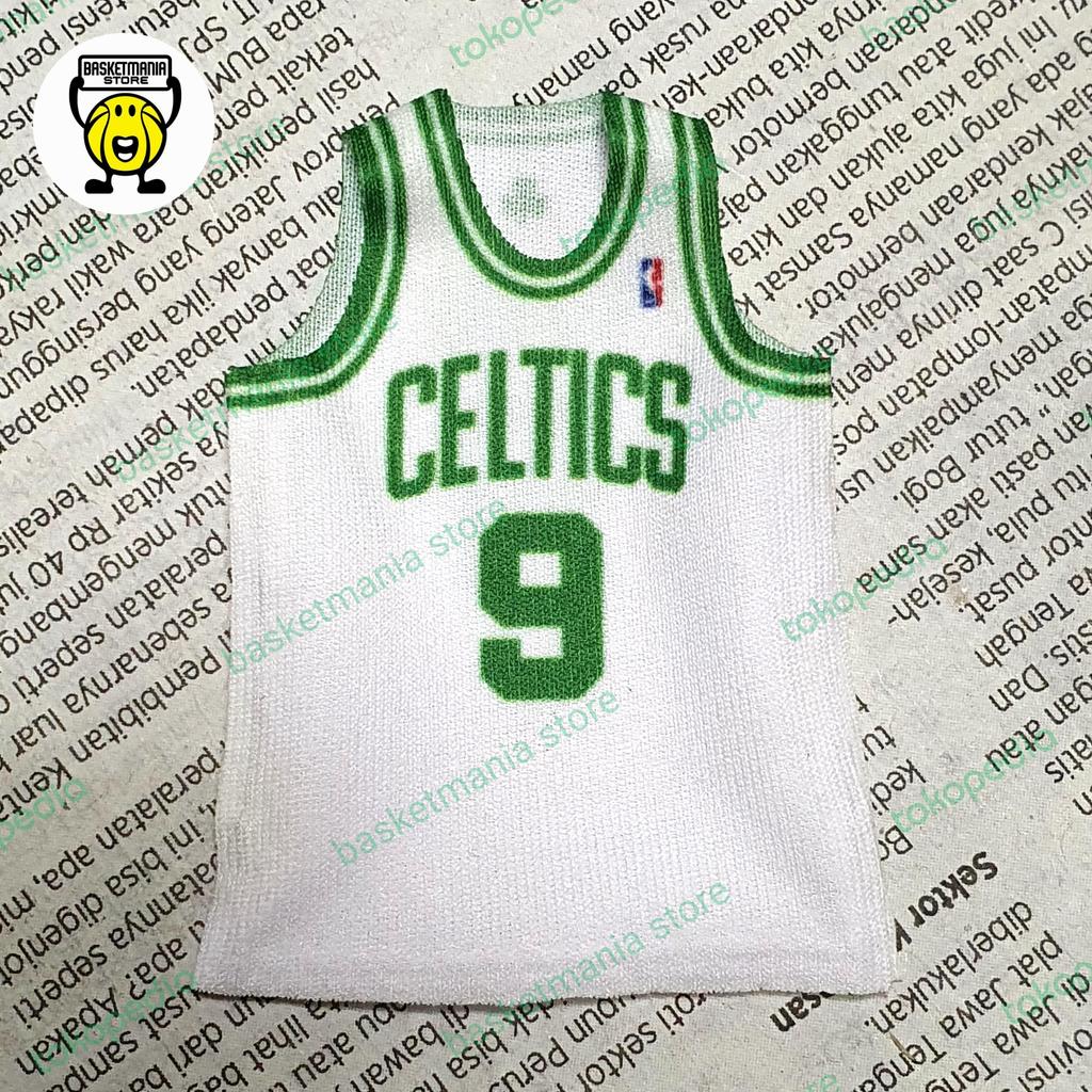 miniatur jersey basket baju figure 1/12 rondo celtics putih kitbash
