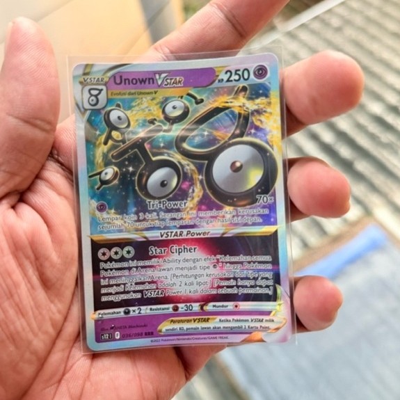Unown Vstar 036/098 RRR pokemon card indonesia