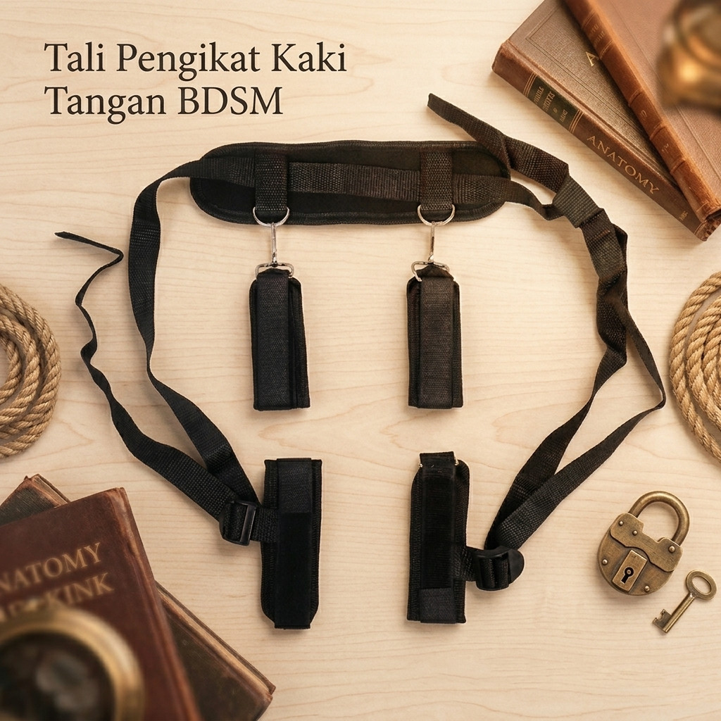 nashopp48-TERBARU Tali Pengikat Kaki Tangan Handcuff Wrist Leg BDSM - 00632
