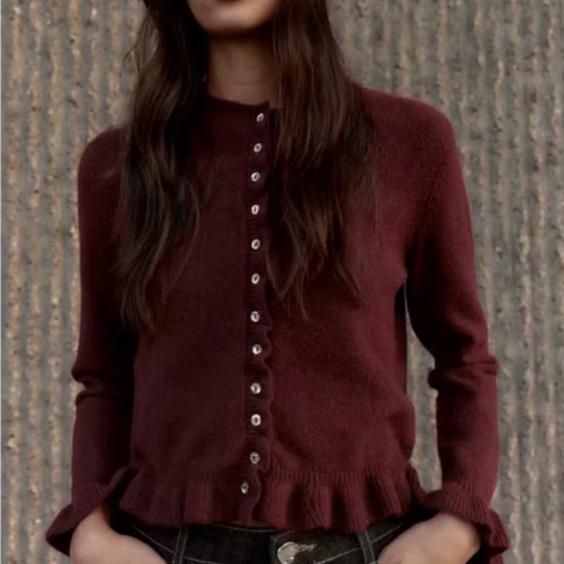 Zara Ruffled cardigan original 100%