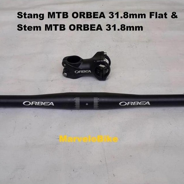 Handle Bar Flat Stang Lurus + Stem MTB ORBEA 31.8mm OverSize
