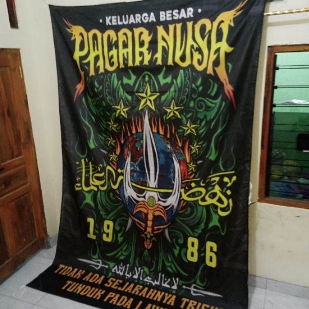 Bendera Umbul-Umbul Pagar Nusa Full Printing Poliester Custom Desain dan Ukuran Sesuai Pesanan