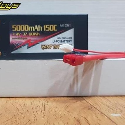 VANT 5000MAH 7.4V 150C GRAPHENE HARD CASE SHORT LIPO BATTERY