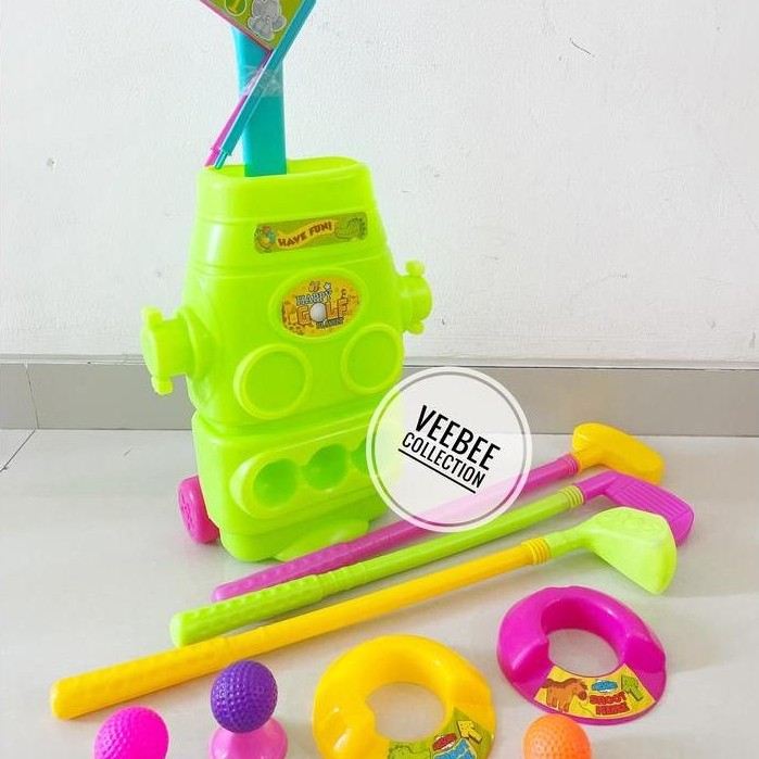 Mainan Golf Anak Set/ mainan olah raga sport golf anak/ mainan golf