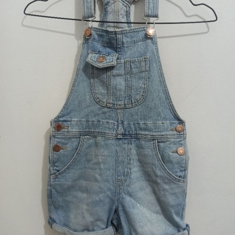 PRELOVED OVERALL JEANS ANAK MERK H&M 5AA