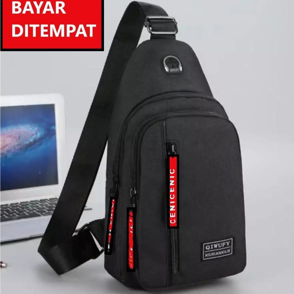 Harga Spesial Tas Selempang Pria/Sling Bag Pria/Tas Selempang Wanita/Waitsbag Pria Quikvy Paling Dic