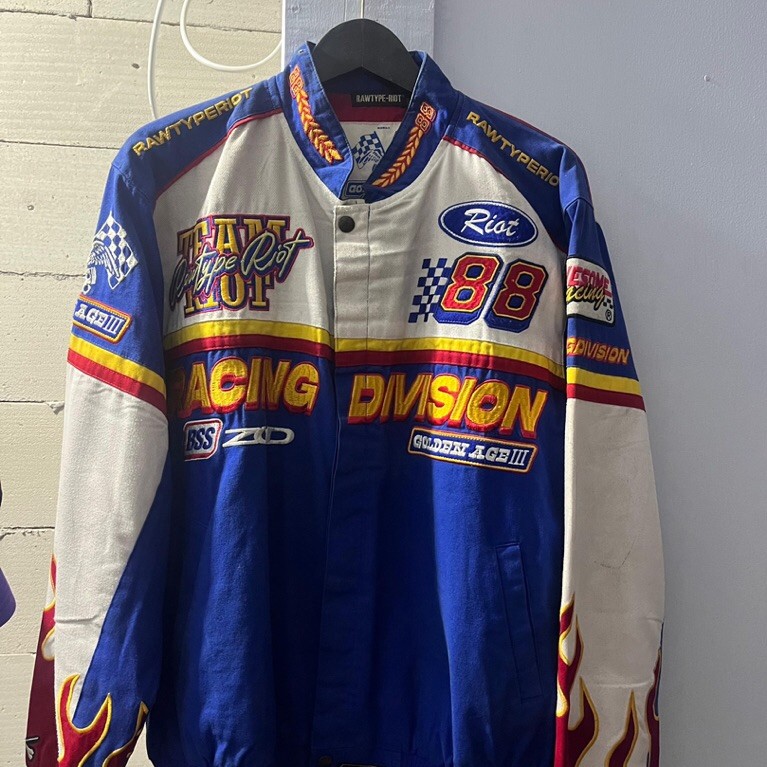 vintage jacket racing rawtype riot golden age 3 limited edition 100% original racing division rtr
