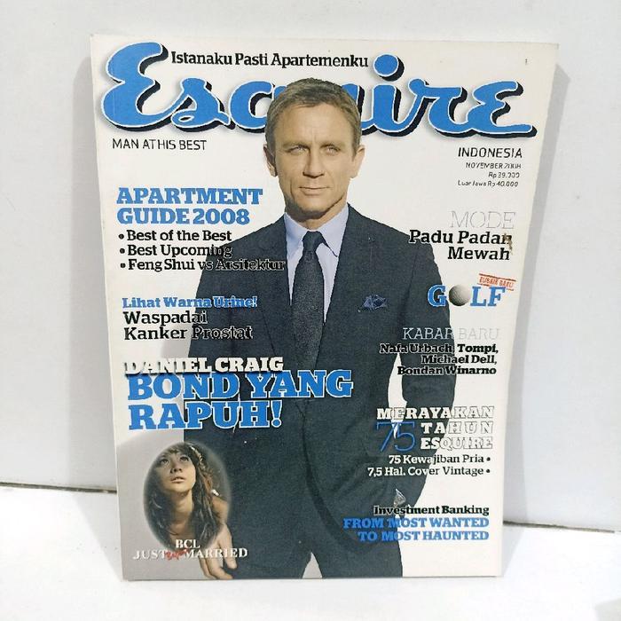 Majalah nostalgia Esquire Indonesia edisi November 2008 - Man at his best