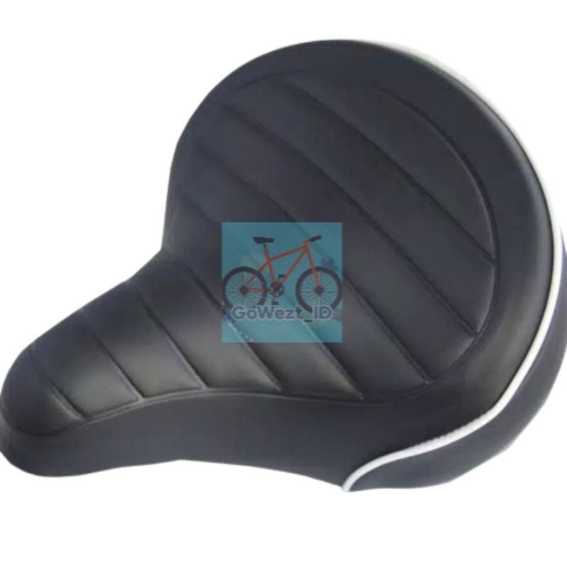 Sadel Jok Sepeda PER Pegas Super Lebar Empuk GENIO Mini Lipat MTB Fixie Gunung | High Quality