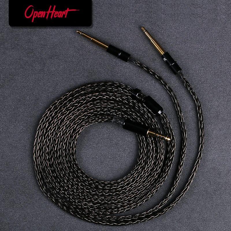 OPENHEART 16 Core Headphone Cable For Meze 99 Classic/99 Noir/99 Neo/109 Pro/Liric XLR 4.4mm 6.35mm 