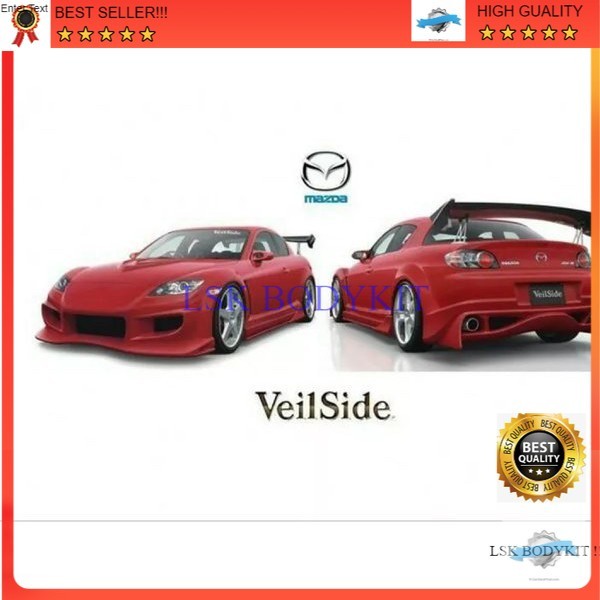 Grade A BODYKIT mazda RX8 veilside . BODY KIT BODIKIT GRADE-A tebal-kuat-lentur body kit bodikit