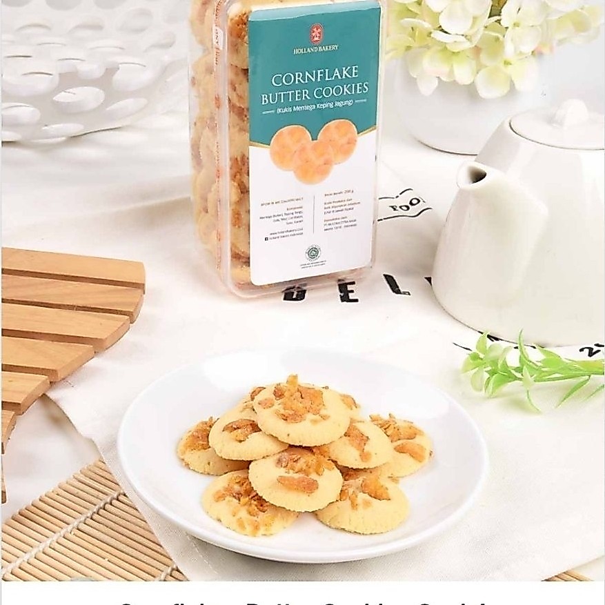 Cornflakes Butter Cookies Toples Segi 4 Holland Bakery
