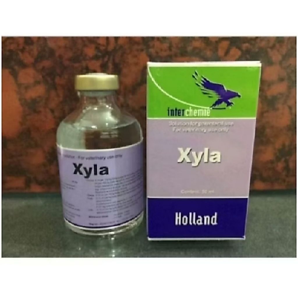 XYLA HOLLAND 50 Ml Obat Sedatif Atau Penenang Analgesik untuk Premedikasi Hewan Original Import