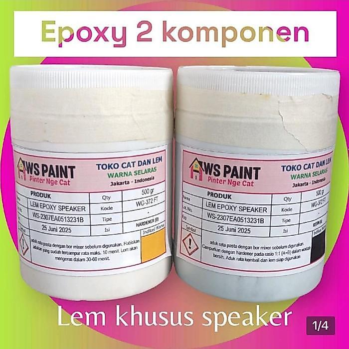 Lem Epoxy Speaker Tahan Air Dan Suhu Tinggi Untuk Reparasi Dan Pasang Daun Speaker Kering 5-15 Menit