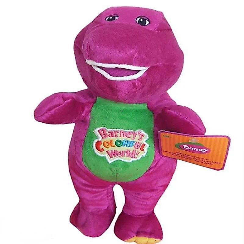 25/30cm Hot Sale Purple nosaur Barney Plush Toys Soft Stuffed Doll Boys Girls Birthday Gift With Mus
