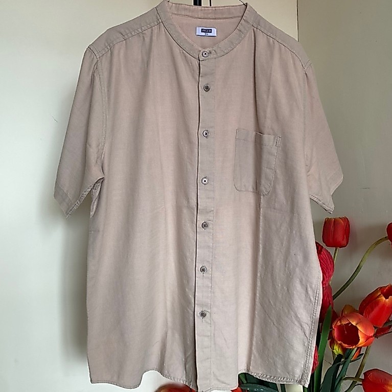 Preloved kemeja koko pria - M231 Choco XL