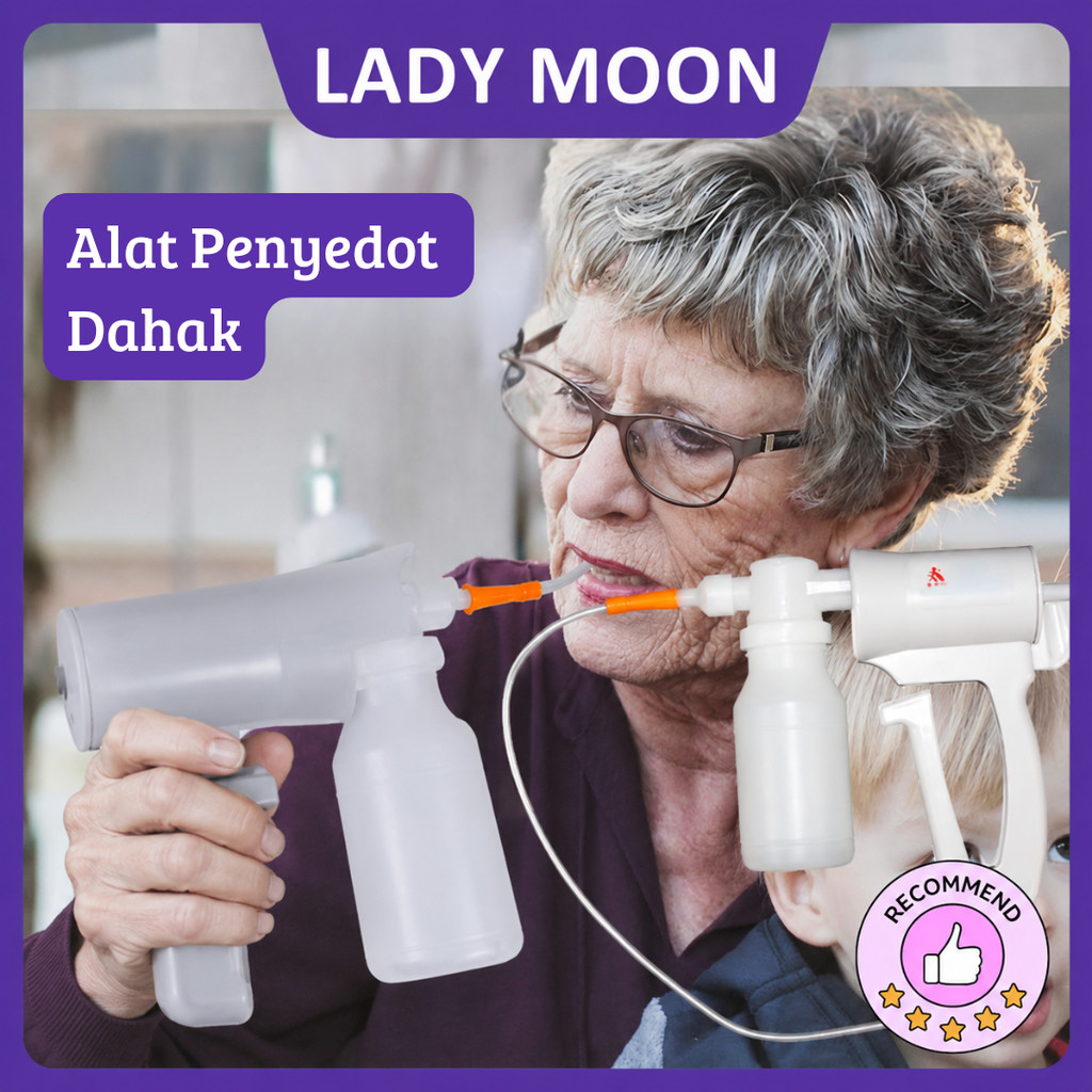 Lady Moon [GARANSI 1 TAHUN]  Suction pump manual hand alat suction penyedot dahak suction pump porta