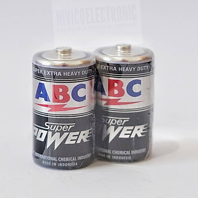Baterai ABC super power bulat tipe D