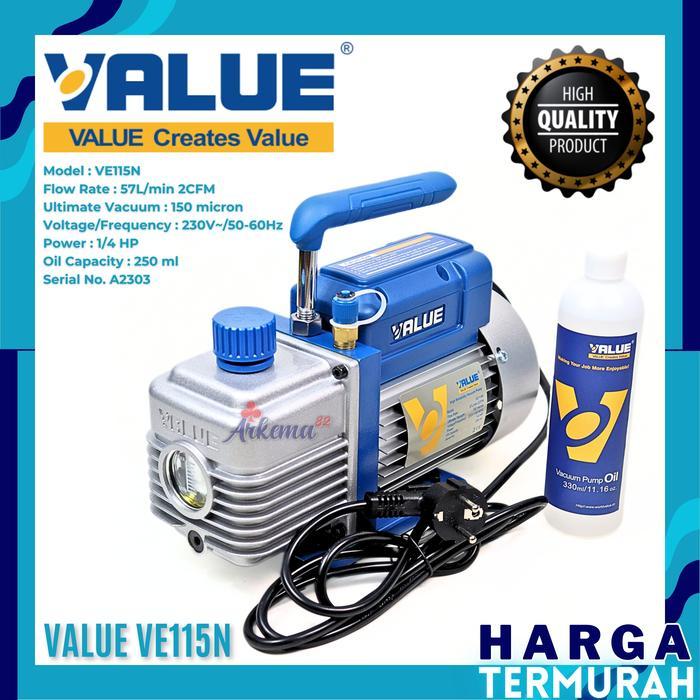 VACUUM PUMP VALUE VE115N 1/4HP | VACUM PUMP VALUE VE 115 N