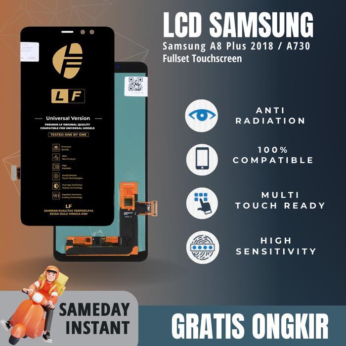 LCD Samsung A8 Plus / A730 Oled Fullset Touchscreen - Hitam, OLED