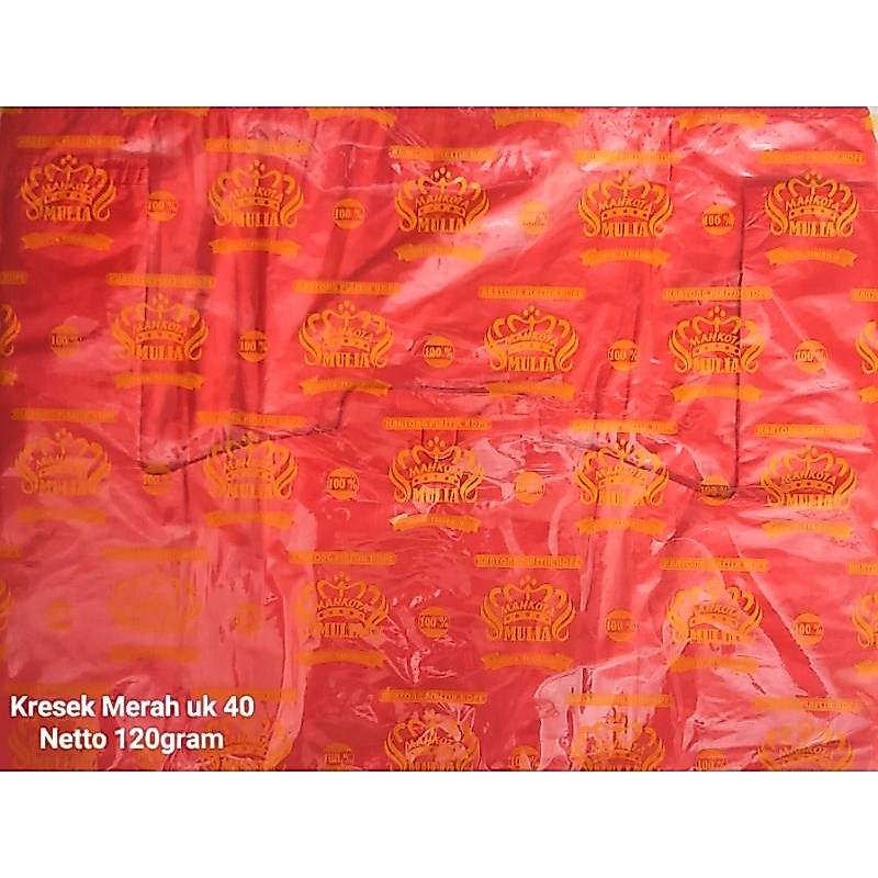 Kresek Merah Laundry Ukuran 40 Kantong Besar