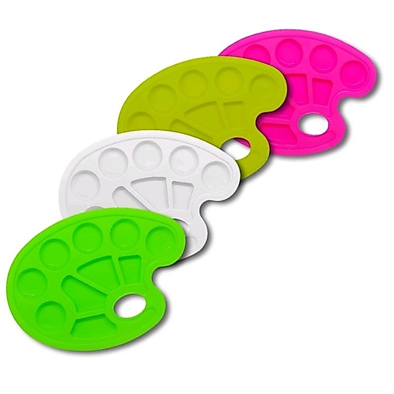 Palette Oval Butterfly - Palet Lukis