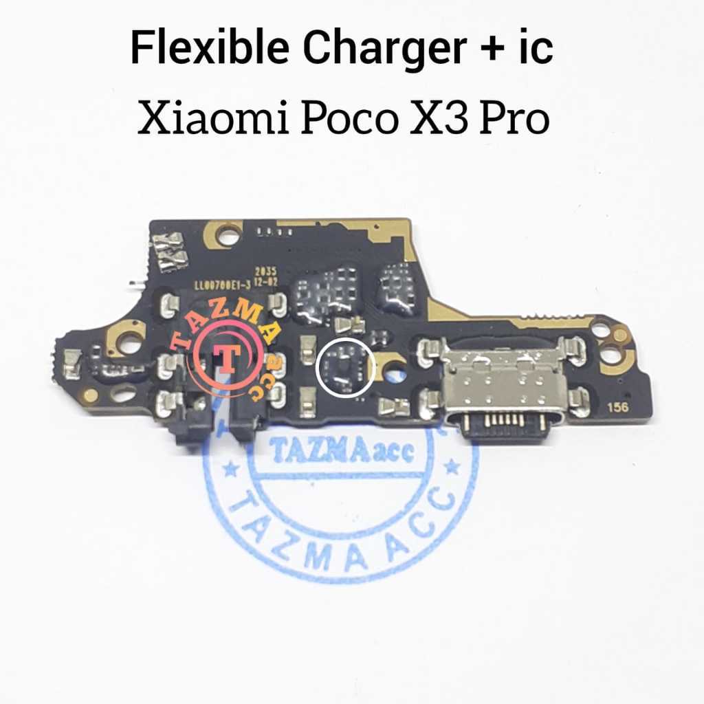 Plus ic + Xiaomi Poco X3 Pro Ori Flexible Charger + ic Flexibel Konektor Cas Charger XIAOMI POCO X3 