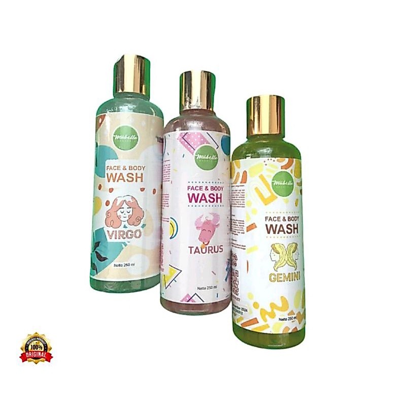 MABELLO Sabun Mandi Cair Face and Body Wash Mabello 250ml Halal Original BPOM