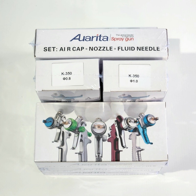 TERASHOP Nozzle Kit Spray Gun Auarita K350 Cap Needle ORIGINAL K-350