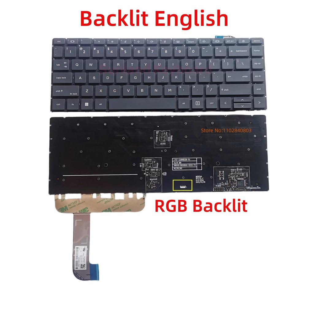 New  English For HP Zbook Studio G7 G8 Zbook Studio Laptop US  Keyboard Black RGB Backlit