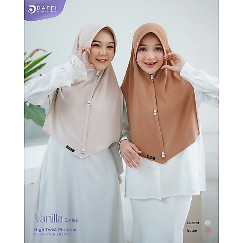 VANILLA BERGO DAFFI HIJAB INSTAN JILBAB VANILLA BY DAFFI JILBAB KANCING
