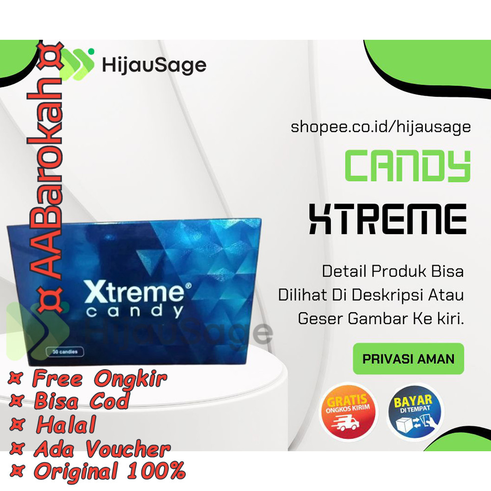 Xtreme Candy Man Permen Penambah Stamina Pria XTREME CANDY - ASLI ORIGINAL - 1BOX ISI 30PCS PERMEN -