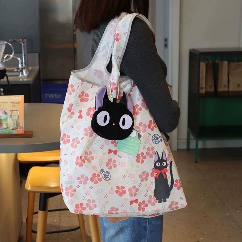 Tote Bag Lipat Karakter Totoro Waterproof Besar Eco Bag Parasut Belanja Reusable Unik Lucu