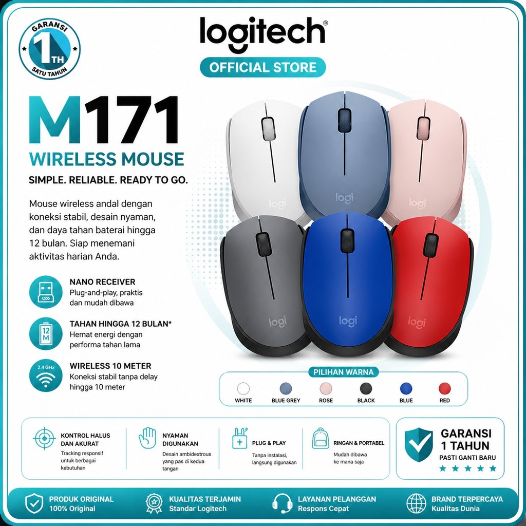LOGITECH M171 Mouse Wireless