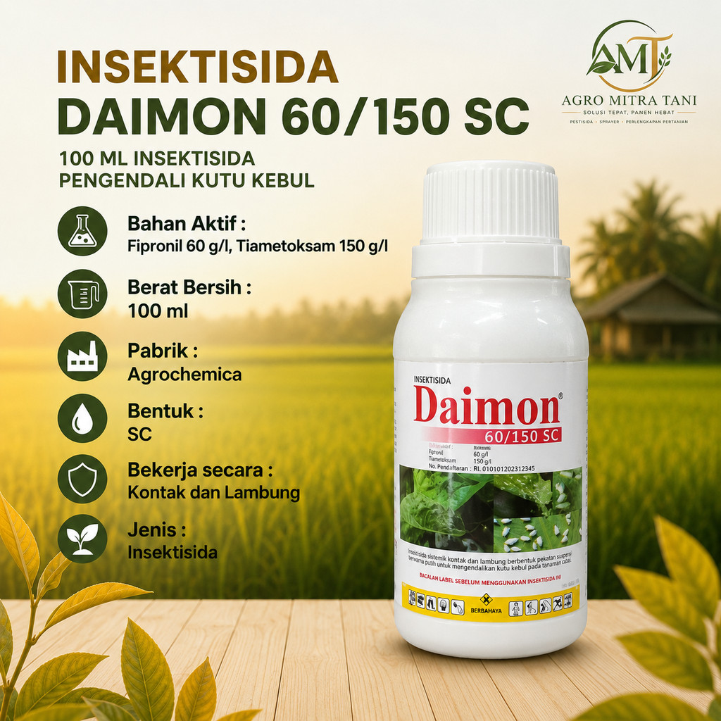 DAIMON 60/150 SC 100 ML INSEKTISIDA PENGENDALI KUTU KEBUL