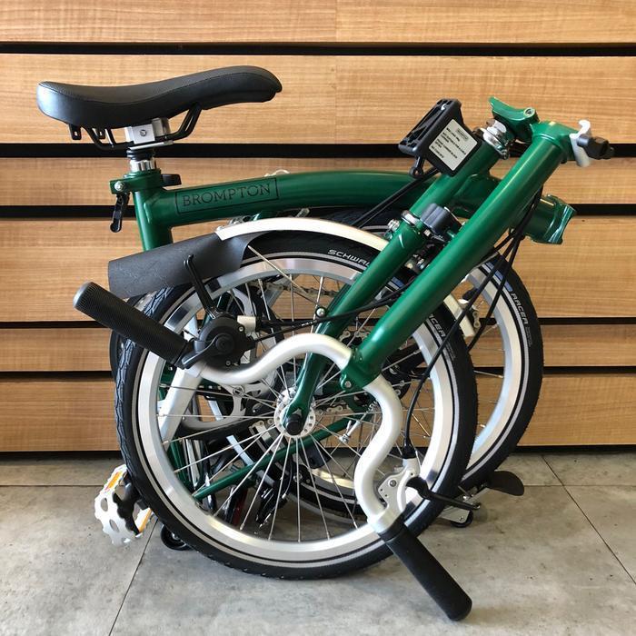 PROMO (COD) PROMO KILAT SEPEDA LIPAT BROMPTON M3L RACING GREEN