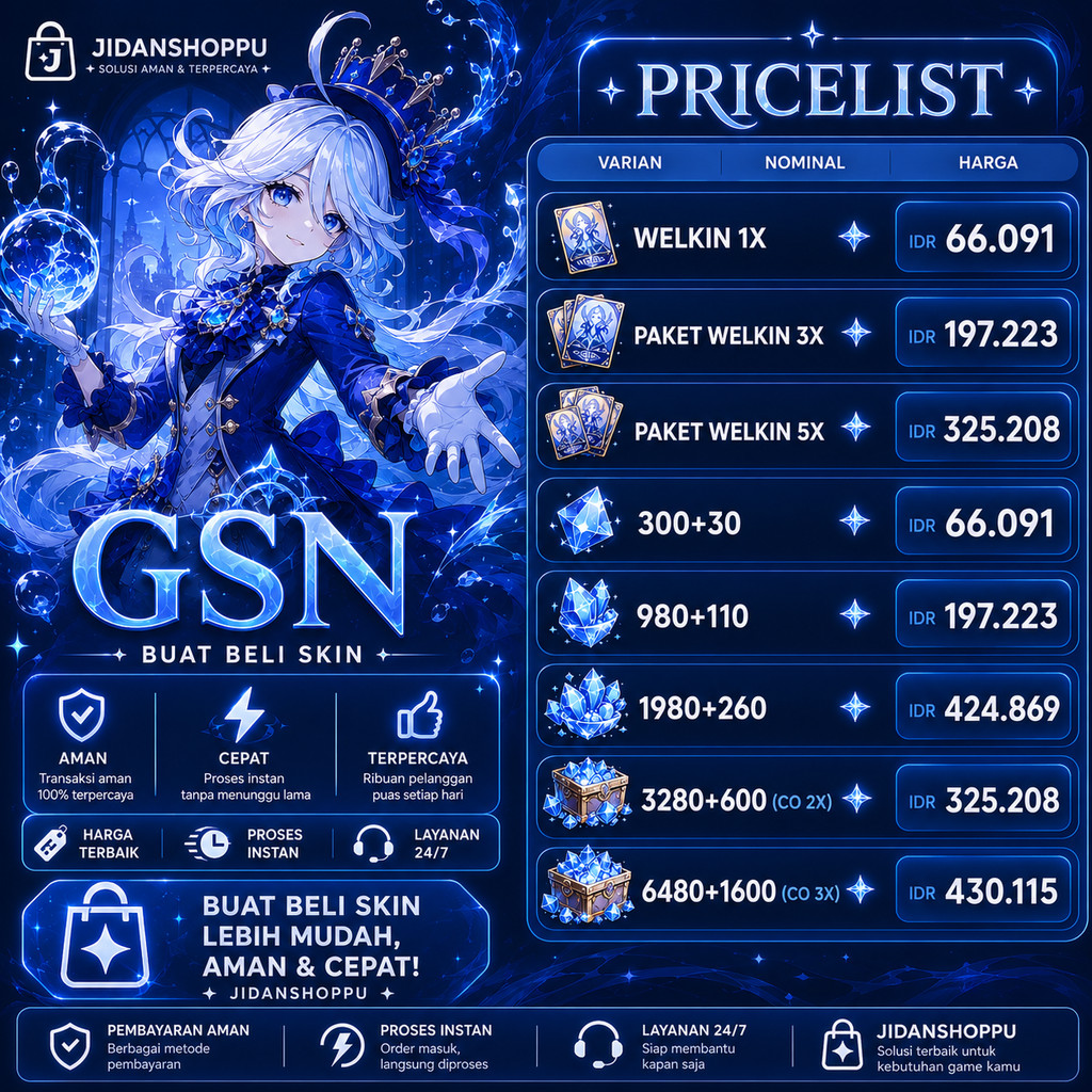 [GSN] ‼️WELKIN MOON ‼️15.000+ TEMPLATE GSN SIAP PAKAI DAN TERBARU 2026 BY JIDANSHOPPU