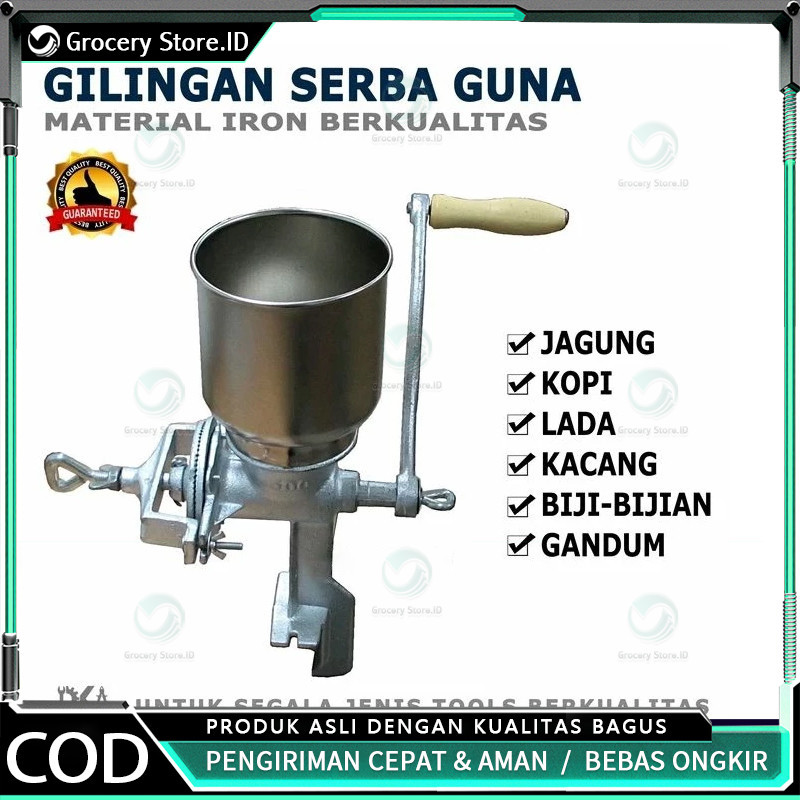 A&Z Gilingan Jagung Kopi Lada Kacang Rempah Biji Corn Grinder Manual Gilingan Pakan Ternak Manual Gi