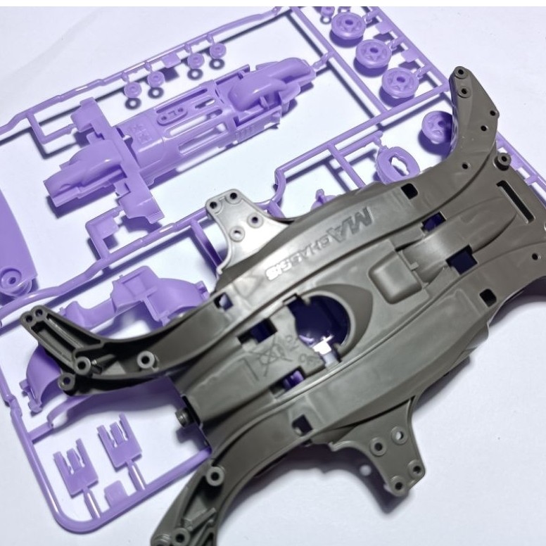 MA chassis olive grey gearbok set purple original tamiya