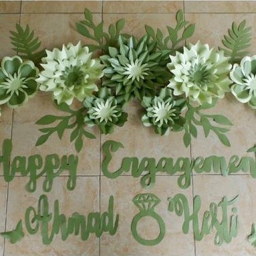 READY ready fatkha paper flower hiasan ruangan home dekor decor backdrop lamaran karangan bunga