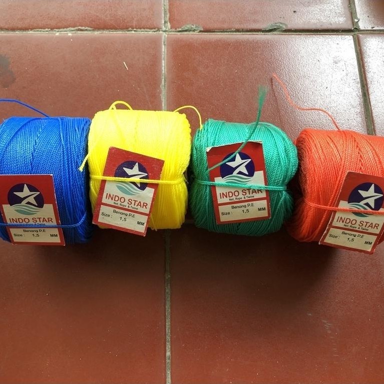 Promo Tali Tambang kecil 1,5mm / Tambang PE 1,5mm INDOSTAR 150 METER