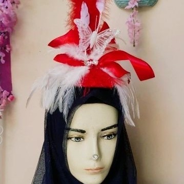 Mayoret Bulu Merah Topi Mayoret Bulu Merah Putih Brang Ready