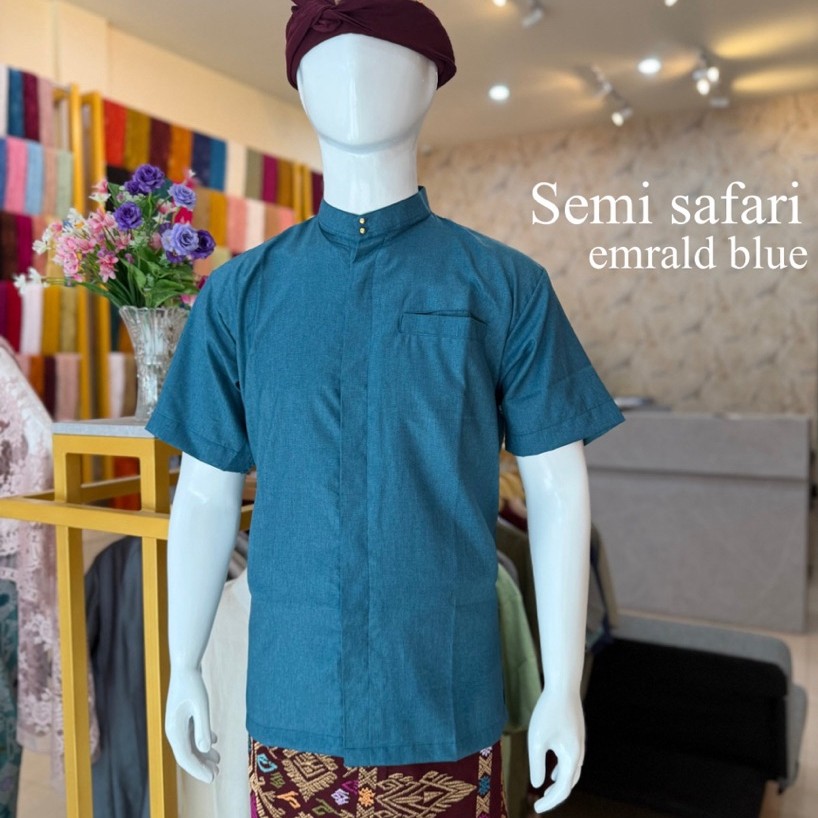 Kre - Baju Semi Safari Pria /Kemeja safari /sarari adat bali