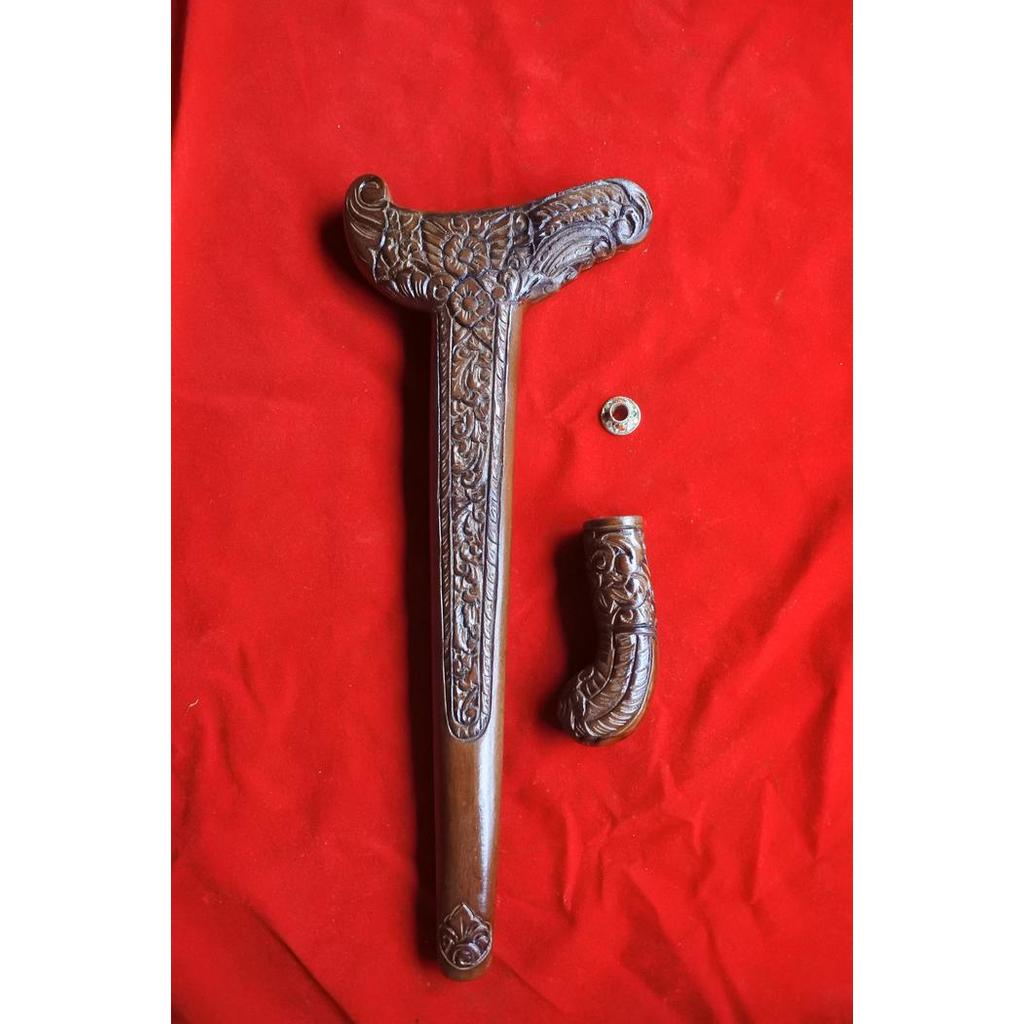 warangka tempat keris ukir madura alusan hrg murah 42cm