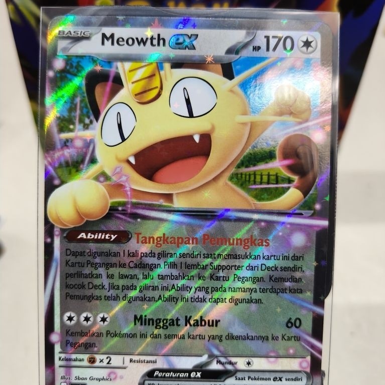 RR Meowth EX Pokemon Ledakan Peniada