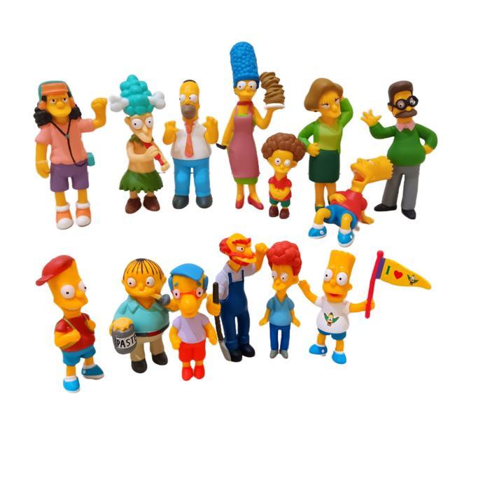 [STOK TERBARU] Figure The Simpsons Set isi 14 pcs - Homer Simpson Marge Bart