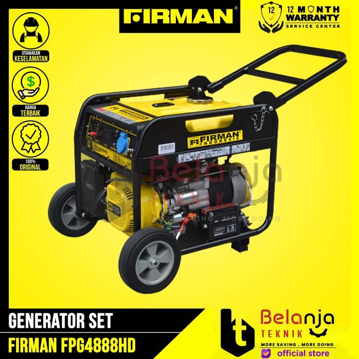 Firman Mesin Genset FPG4888HD Generator Set 3000 Watt FPG 4888 HD Bensin